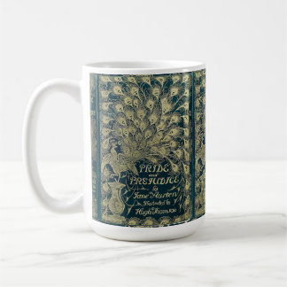 Caneca De Café Pride and Prejudice Peacock Cover