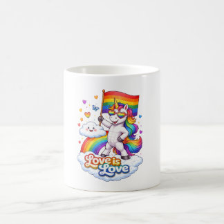 Caneca De Café Pride, Queer, Unicorn