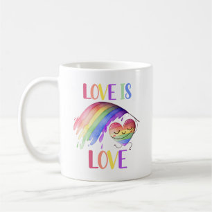 Caneca De Café Pride Rainbow Love Mug