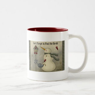 Caneca de café Prim do boneco de neve do inverno