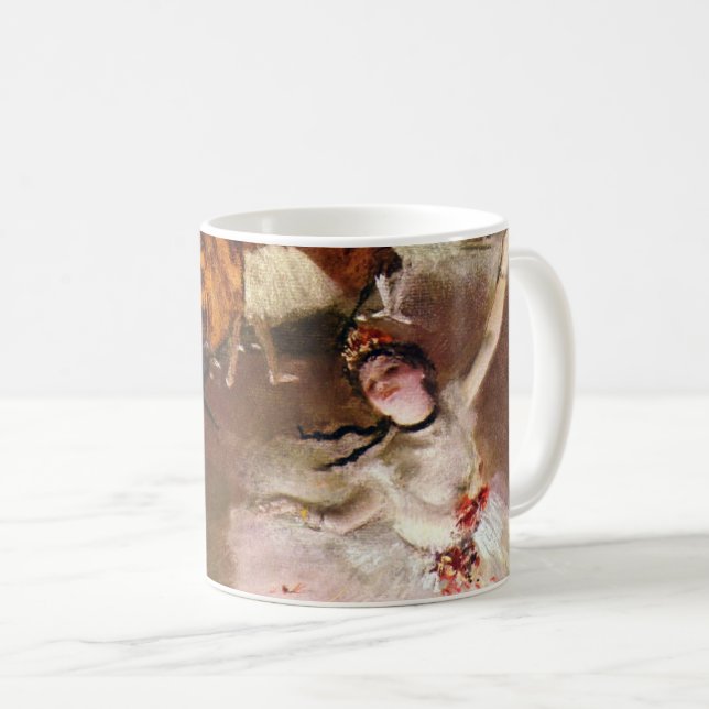 Caneca De Café Prima Ballerina, Rosita Mauri por Edgar Degas (Frente Esquerda)
