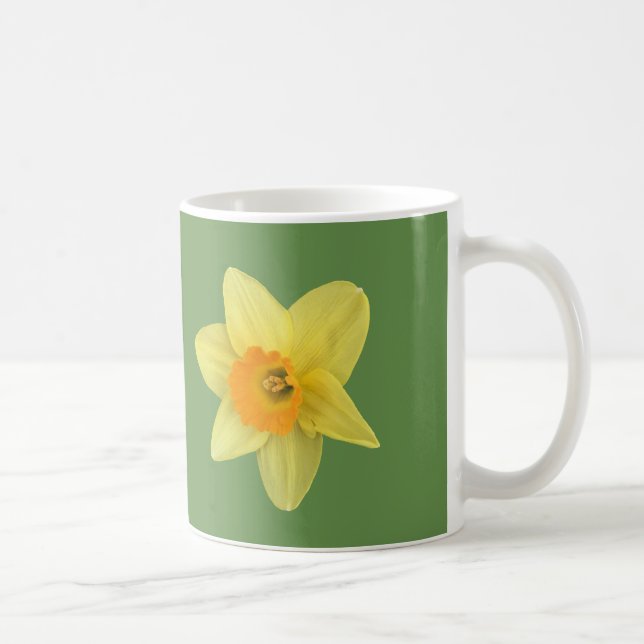 Caneca De Café Primavera amarelo Daffodil (Direita)