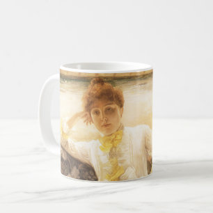 Caneca De Café Primavera (Beira Mar) de James Tissot, Retrato Vin