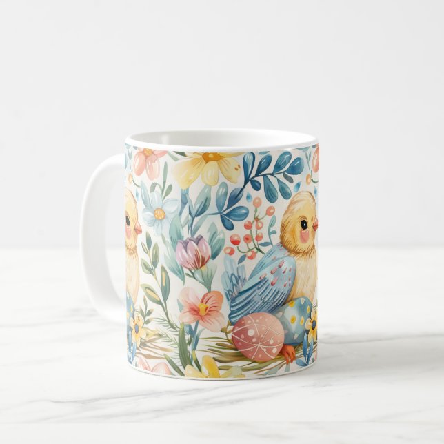 Caneca De Café Primavera Bloom Páscoa 7 (Frente Esquerda)