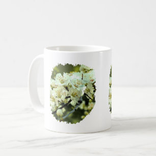 Caneca De Café Primavera Blossom - Ilustração Ornamental Verde