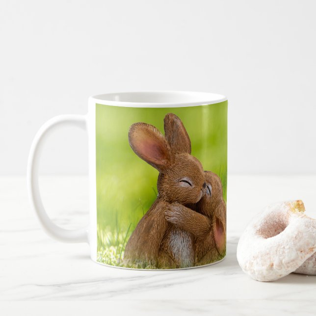 Caneca De Café Primavera Bunny Lovers (Com Donut)