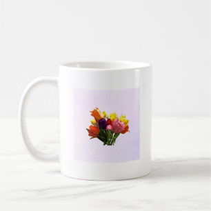 Caneca De Café Primavera Buquê com Tulipas e Daffodil Coffee Mug
