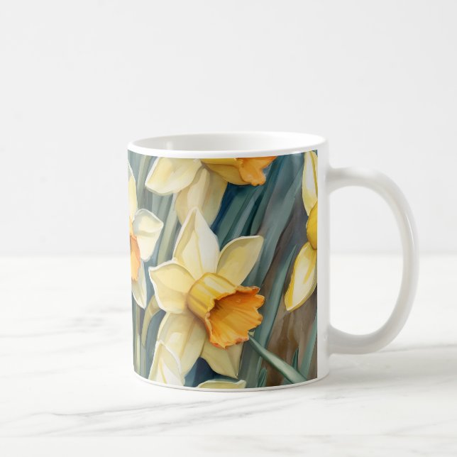 Caneca De Café Primavera Daffodils (Direita)