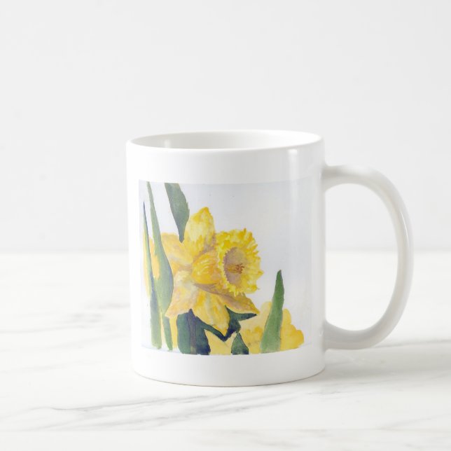 Caneca De Café Primavera Daffodils (Direita)