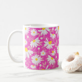 Caneca De Café Primavera Daisies - Rosa