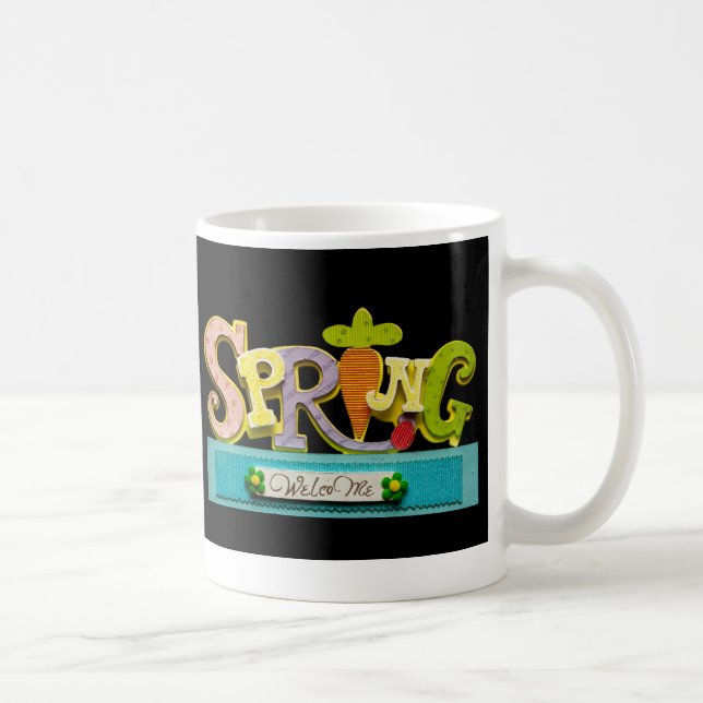 Caneca De Café Primavera de boas-vindas (Direita)