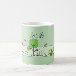 Caneca De Café Primavera de papel personalizante