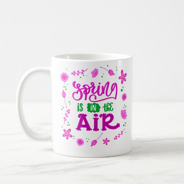 Caneca De Café Primavera Está No Ar (Esquerda)