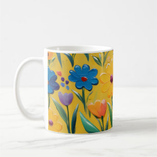 Caneca De Café Primavera floral design