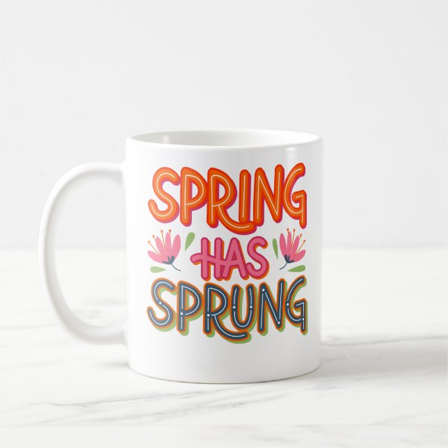 Caneca De Café Primavera Has Sprung (Esquerda)