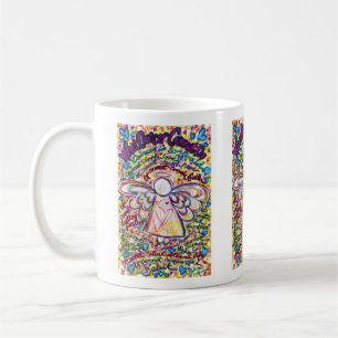 Caneca De Café Primavera Hearts Angel Cancer Não Poem Poem Coffee