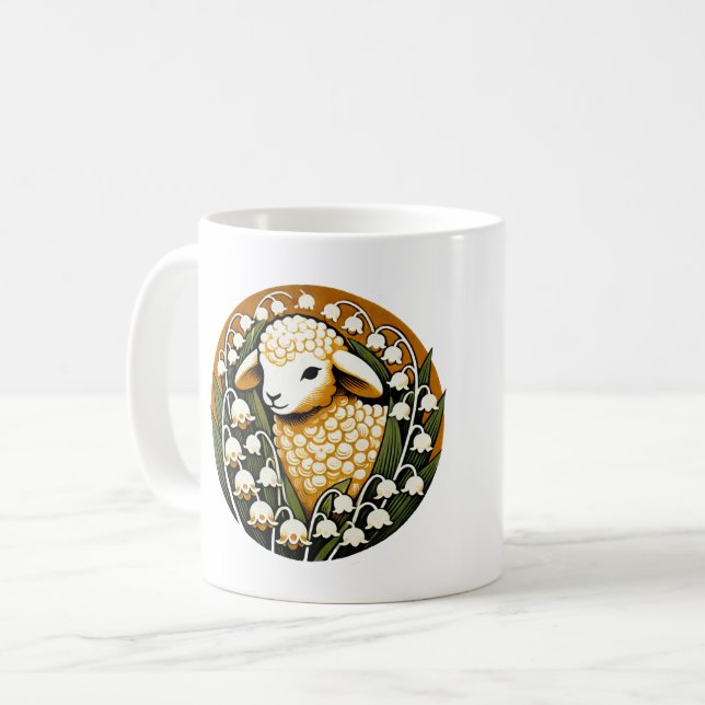 Caneca De Café Primavera Lamb (Frente Esquerda)