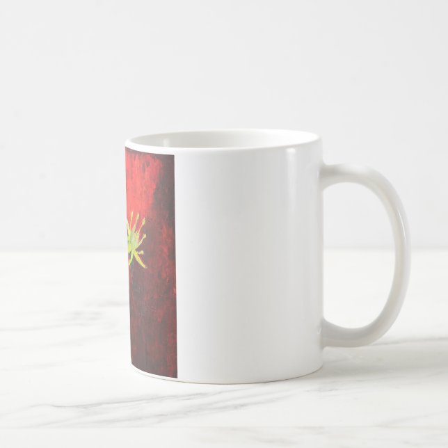 Caneca De Café Primavera Love Floral Painting White Mug (Direita)