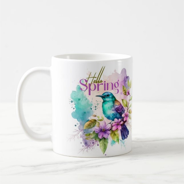 Caneca De Café Primavera Melody Birds Cup (Esquerda)