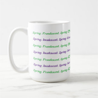 Caneca De Café Primavera para Palavras