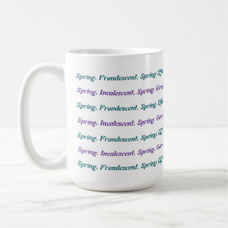 Caneca De Café Primavera para Palavras