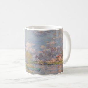 Caneca De Café Primavera pelo Sena por Impressionista Monet
