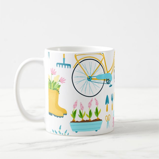 Caneca De Café Primavera sem descontinuidades em cartografia simp (Esquerda)