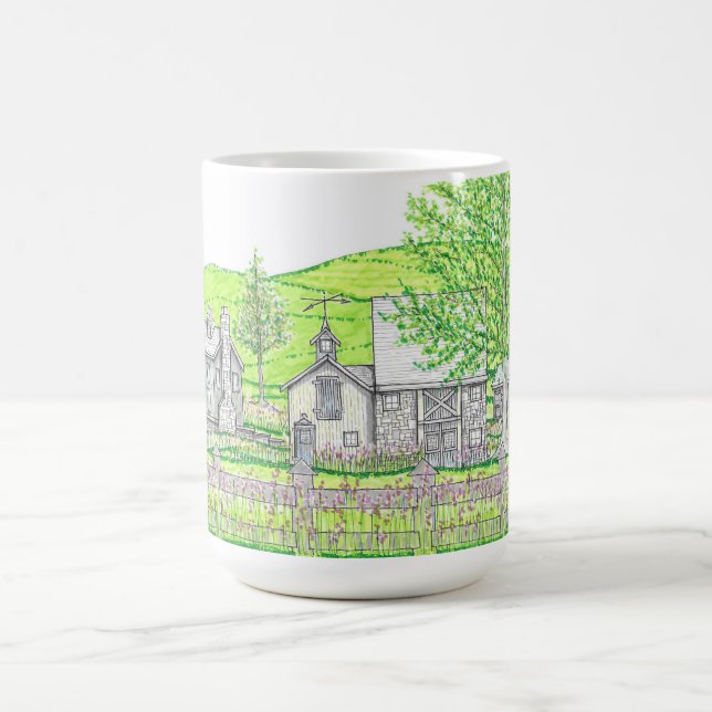 Caneca De Café Primavera Stone Barn 15 oz Mug (Centro)