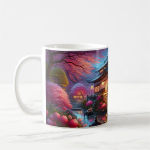 Caneca De Café Primavera Tranquilo no Jardim Japonês