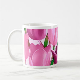 Caneca De Café Primavera Tulips - Presente do Dia de as mães de N