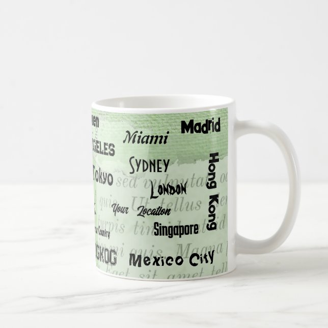 Caneca De Café primavera verde Mega cidade (Direita)