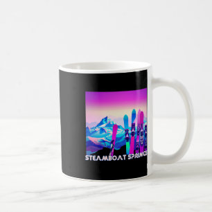 Caneca De Café Primaveras De Steamboat Esquiar Estilo De anos 80