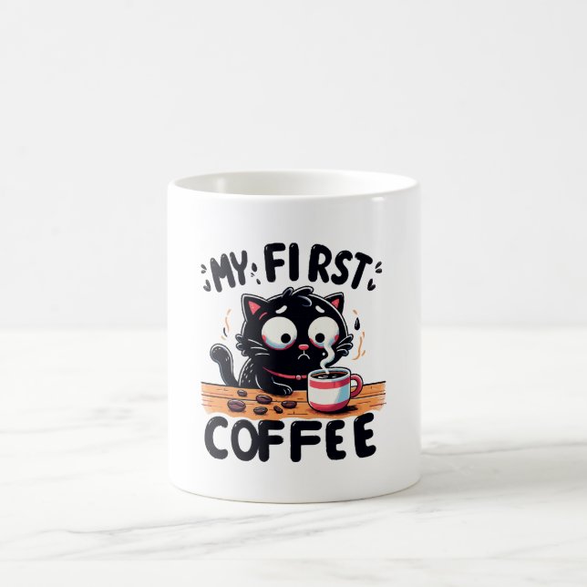 Caneca De Café Primeira Aventura com Café Preto (Centro)
