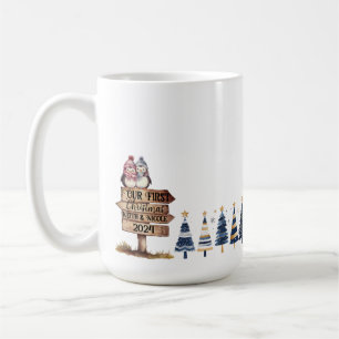 Caneca De Café Primeira Aventura de Casal de Natal