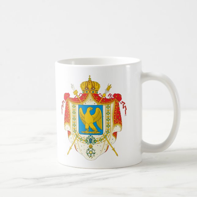 Caneca De Café Primeira brasão francesa do império (1804) (Direita)