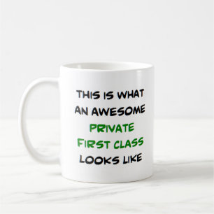 Caneca De Café primeira classe privada, incrível
