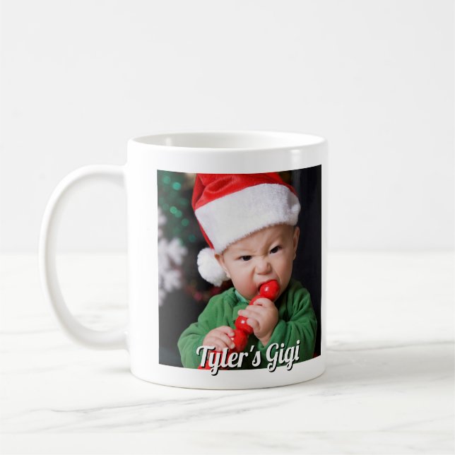 Caneca De Café Primeira Foto de Natal Gigi (Esquerda)