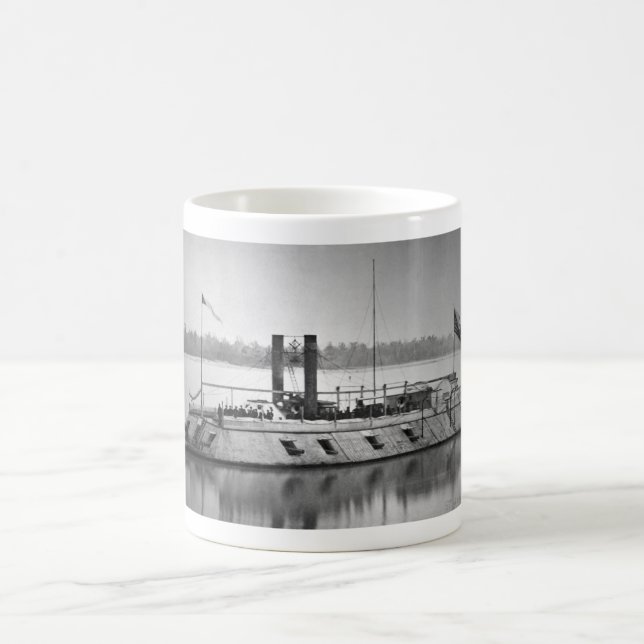 Caneca De Café Primeira imagem gunboat_War ironclad (Centro)