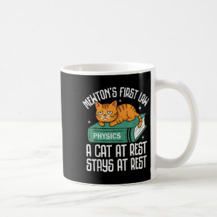Caneca De Café Primeira Lei Engraçada Física de Gato Professores