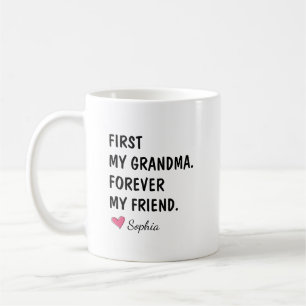Caneca De Café Primeira Minha Avó Para Sempre Minha Amiga
