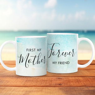 Caneca De Café Primeira Minha Mãe Para Sempre Minha Amiga Dia das