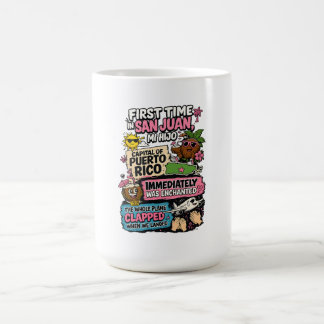 Caneca De Café Primeira Vez Em San Juan Mi Hijo Engraçado Porto R