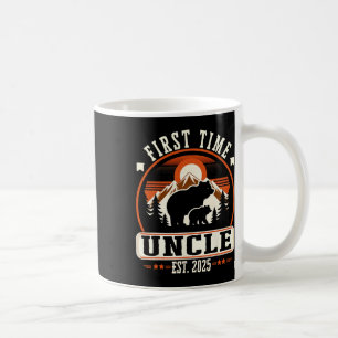 Caneca De Café Primeira Vez Tio Est 2025 Para Novo papai Engraçad