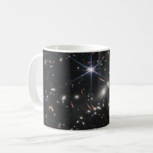 Caneca De Café Primeira Visão de Campo Profundo do Universo de We