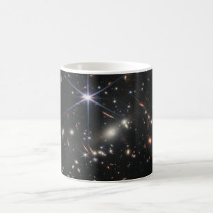 Caneca De Café Primeira Visão de Campo Profundo do Universo de We