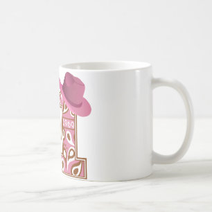 Caneca De Café Primeiro aniversario Cowgirl