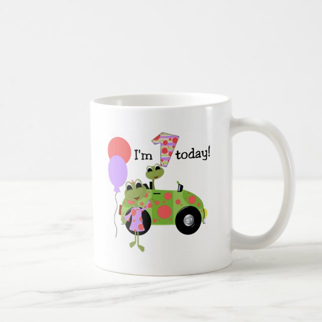 Caneca De Café Primeiro aniversario de Sapos de Mod (Direita)