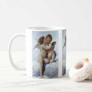 Caneca De Café Primeiro Beijo de Bouguereau, Anjos Vitorianos Ant