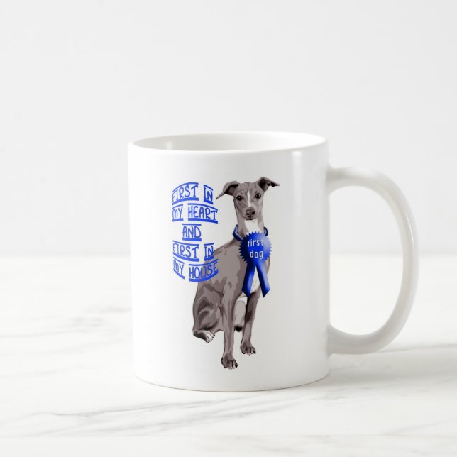 Caneca De Café Primeiro Cachorro Italiano (Direita)