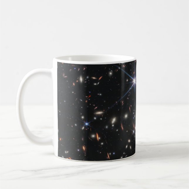 Caneca De Café Primeiro Campo Profundo do Universo de James Webb (Esquerda)